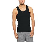 Bonds Mens Cotton Chesty Singlet, Black (1 Pack), 14 / Small