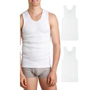 Bonds Men's Cotton Chesty Singlet Cotton Vest with Chest Pattern (Pack of 2), White (2-Pack), XL