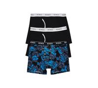 Bonds Men's Mid-Length Guyfront Boxer Brief in Cotton, 3-Pack Trunks, Black/Black/Dolce Vita, XXL (Pack of 3)
