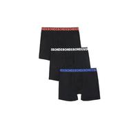 Bonds Men's Pack, Everyday Boxer Briefs, Mid-Length, Cotton-Blend Underwear, 3-Pack Trunks, Black, L (Pack of 3)