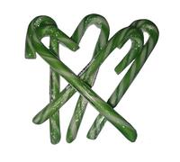 Bonds of London Assorted Flavour Christmas Coloured Candy Canes 20g | Pack of 30 (Watermelon, Green)