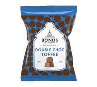 Bonds of London Double Choc Toffee, Chocolate Toffee Covered With Milk Chocolate, 12 x 100g Bags