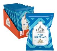 Bonds of London Mint Imperials Bags, Retro Breath Freshening Peppermint Sweets, Vegetarian Friendly, 105 g (Pack of 12)