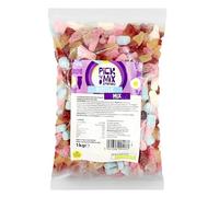 Bonds of London Pick 'n' Mix Station Bottle Mix, Large Retro Chewy Sweets, 1 kg (Pack of 1)