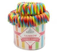 Bonds of London Rainbow Candy Cane Fountain, Fruit Flavour Vegetarian Sweets, 20 g x 60 (Pack of 1)