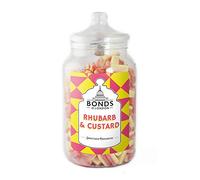 Bonds of London Rhubarb & Custard Jar, Vegetarian, Retro Hard Gift Sweets, 2.5 Kg (Pack of 1)