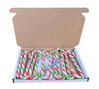 Bonds Peppermint Candy Canes 12 Pack | Festive Red, White & Green Christmas Sweets Box