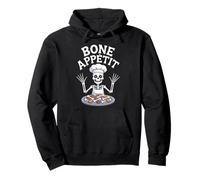 Bone Appetit Halloween Skeleton Chef Spooky Kitchen Humor Pullover Hoodie