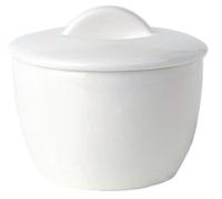 Bone Ascot Sugar Bowl with Lid - Capacity: 220ml (7.75oz). Box quantity: 12.