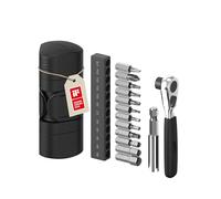 BONE Bike Portable Tool Kit Lite, 12-in-1 Bicycle Repair Multi-Tool Capsule | iF Design Award Winner, 40% Lighter & More Compact, Scratch-Free & Waterproof Silicone Tool Bag with Ratchet Wrench & 12 Bits