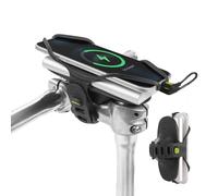 Bone Bike Tie 6 Pro-Pack, Bike Phone & Charger Mount for 4.7"-7.2" Phones | Extra Secure Dual Cross-Strap, Shock-Absorbing & Scratch-Free Silicone, Bicycle Phone & Power Bank Stem Holder for Cycling