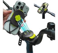 Bone Bike Tie Connect Kit 3 Pro Max, Bike Phone Mount for Stem and T/U Bar | Shock-Absorbing & Scratch-Free, Quick Release Safety Lock, Magnetic Phone Holder for Road/Folding Bike, Fits 4.7-7.2" Phones