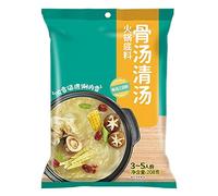 Bone Broth Hot Pot Base, Authentic Chinese Soup Base Seasoning, from China(208g*2)(Hot pot base 208g)