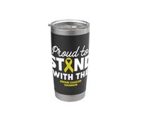 Bone Cancer Awareness Support Family Stainless Steel Insulated Tumbler