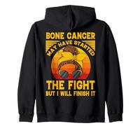 Bone Cancer may have started the fight but I will finish it Zip Hoodie