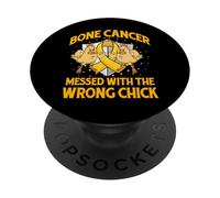 Bone Cancer messed with the wrong chick PopSockets Adhesive PopGrip
