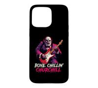 Bone Chillin' Churchill Werewolf Playing Guitar British Alt Case for iPhone 15 Pro Max