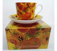 Bone China Breakfast Cup/Saucer Sunflower Gift Boxed Postage Free UK