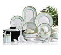 Bone China Tableware Set, 40 Pieces Of Ceramic Tableware, High Temperature Fired Bone China, Multifunctional Household Porcelain, Tableware