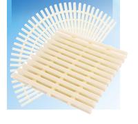 Bone Color Pool Drain Overflow Grating - 18x100CM, 2pcs Outlet Cover for Above Ground Pools, Walkways & Balconies, Durable Drainage Solution for Showers & Pools