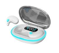 Bone Conduction Earbuds - Wireless Sleep Earbuds, Open Design | Side Key Call Earphone, Charging Case Audio Device for Listening Equipment, Audio Companion