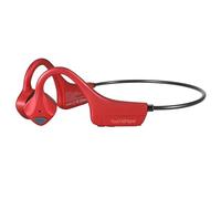 Bone Conduction Headphones Bluetooth, YouthWhisper Open Ear Wireless Earphones, Sports Headphones with Mic Waterproof for Running Cycling Hiking Walking and Workout (Red)