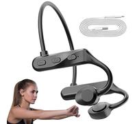 Bone Conduction Headphones - Lightweight Open-Ear Sport Headset, Waterproof & Sweatproof Wireless Design | Stable Fit Earphones With Noise Reduction For Running, Cycling, Hiking, Climbing