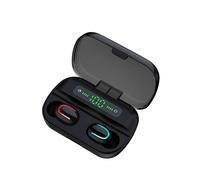 Bone Conduction Headphones, Wireless Earbuds 8D Stereo Mini Bluetooth Earphone 5.0 with Dual Mic Sports Waterproof, for Running, Sports, Fitness,Black