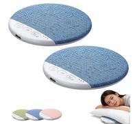 Bone Conduction Pillow Speaker, 2026 New Mini Portable Under Pillow Speaker with White Noise, Ultra Thin Wireless Private Sleeping Headphones for Side Sleepers and Sleep Difficulties (2Pcs Blue)