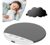 Bone Conduction Pillow Speaker, Under Pillow Speaker Bluetooth White Noise & Timer, Ultra Thin Rechargeable Under-Pillows Speakers for Sleep, Meditation, Bedside, Travel & Insomnia Relief (Gray)