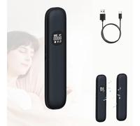 Bone Conduction Pillow Speaker with 11 White Noise Sounds, Under The Pillow Speaker With Bluetooth 5.4, 30/60/120min Timer, LED Display, TF Card Support for Side Sleepers & Private Listening (Black)