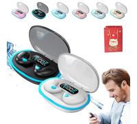 Bone Conduction Sleep Bluetooth Headset, Blauue In-Ear Bluetooth 5.3 Clip Wireless Earbuds, Fitness Headphones with LED Digital Display Charging Case, Ipx5 Waterproof Bluetooth Earbuds (2pcs-c)