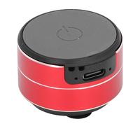 Bone Conduction Speaker with Suction Cup, BT5.3 Stereo Sound Speaker for Kitchen Outdoors, Sm Portable Speaker 3W 4Ω 5V, 0m, Silver Color (Red)