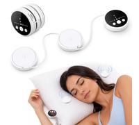 Bone Conduction Under Pillow Speaker for Sleeping, Mini White Noise Machine, Triple-Foldable Portable Wireless Speaker with 35 White Noise, Auto-Off Timer, TF Card Support for Side Sleeper & Tinnitus