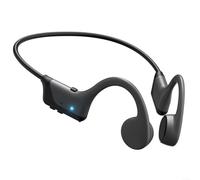 Bone Conduction Wireless Headphones Open Ear Design For Extended Outdoor BT5.3 Range 10M IPX5 Rating 230mAh Rechargeable Cell(Black and Grey HS1)