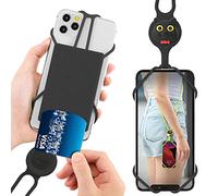 BONE Crossbody Lanyard PhoneTie 2 with Card Holder, Universal Anti-Lost Crossbody Cell Phone Lanyard Case, Fits Phones from 4-6.7" (Miao Cat)