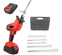 Bone Cutting Electric Saw Electric Reciprocating Saw with 4 Blades and Storage Box Professional Handheld Butcher Saw for Cutting Meat Fish Filleting Suitable for Butcher Shop Or Home