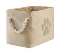 Bone Dry Collapsible Bin, Small Rectangle, Taupe