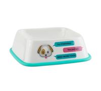 Bone Dry Hungry & Thirsty Pet Bowl, 6.75 x 6.75 x 2, Emojis, 2 Piece