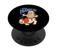 Bone Franklin Patriotic Bulldog Founding Father PopSockets Adhesive PopGrip