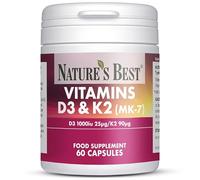 Bone & Immune Boost: High Strength Vitamin D3 1000iu & K2 90µg - 60 Capsules, 2-Month Supply | Optimal Support for Bones, Teeth, and Immune Function | Year-Round Well-Being!