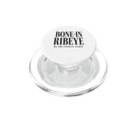 Bone in Ribeye My Two Favorite Things Steak Lover BBQ Beef PopSockets PopGrip for MagSafe