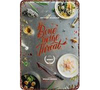 Bone in the Throat Vintage Tin Sign Wall Art Decor - Retro Sign for Home Patio Decor Gifts Movie Poster - 8x12 Inch