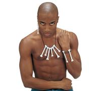 Bone Jewellery Set Accessory for Prehistoric Caveman Fancy Dress