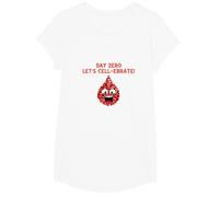 Bone Marrow Transplant Day-Zero Cancer Fighter Tops & Gear T-Shirt, Girls, White, Large
