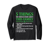 Bone Marrow Transplant Warrior Family Support Long Sleeve T-Shirt