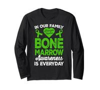 Bone Marrow Transplant Warrior Family Support Long Sleeve T-Shirt