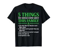 Bone Marrow Transplant Warrior Family Support T-Shirt