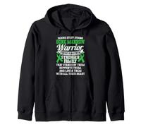 Bone Marrow Transplant Warrior Family Support Zip Hoodie