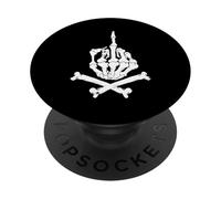 Bone middle finger PopSockets Adhesive PopGrip
